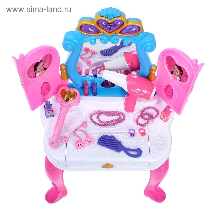 Столик с зеркалом &laquo;Милашка&raquo; с пианино и аксессуарами