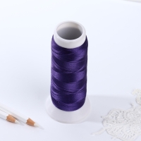 Нить атласная, 120D/2, 700 м, цвет фиолетовый №743 Нить атласная, 120D/2, 700 м, цвет фиолетовый №743