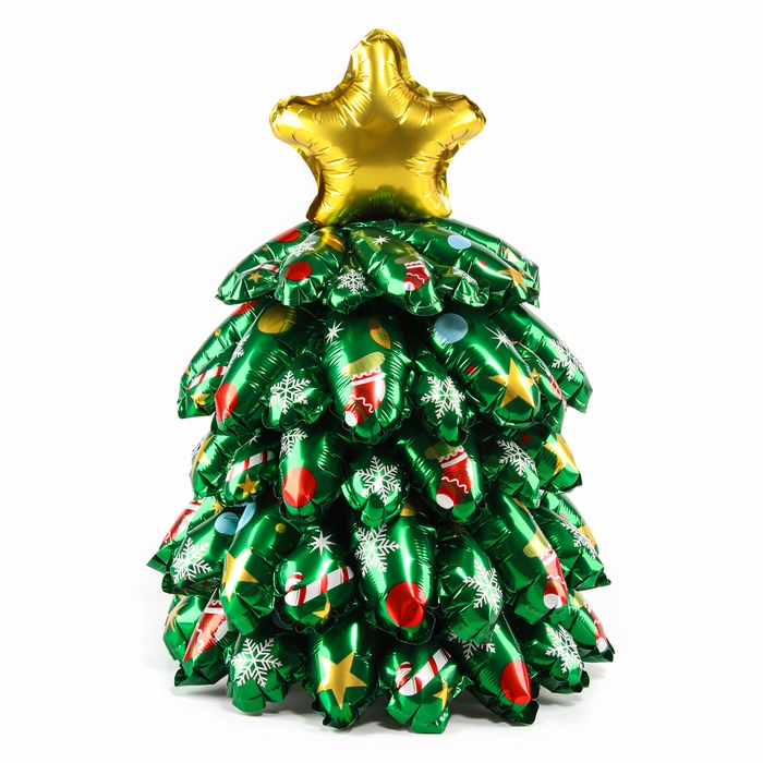 Шар фольгированный 16" &laquo;Объёмная новогодняя ёлка&raquo;, мини