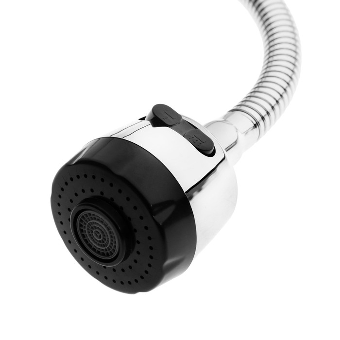 Смеситель для кухни Смеситель для кухни "ЦС-СМ" ЭП401149, однорычажный, на шпильке, гибкий излив, хром