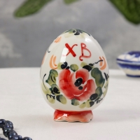 Сувенир &laquo;Яйцо на ножках&raquo;, гжель, цвет, 10х7 см