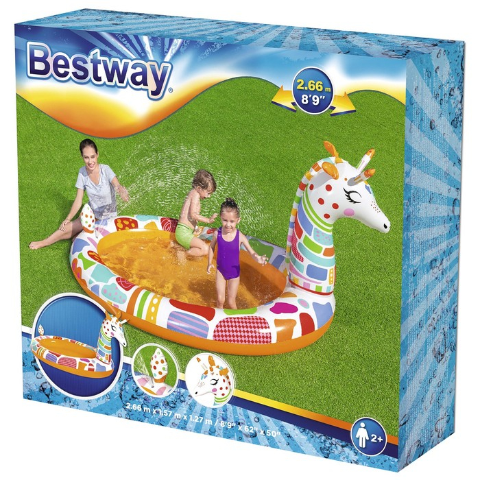 Игровой бассейн «Жираф», с брызгалкой, 266 x 157 x 127 см, 53089 Bestway Игровой бассейн «Жираф», с брызгалкой, 266 x 157 x 127 см, 53089 Bestway