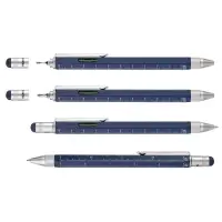 Ручка шариковая Construction, мультиинструмент, синяя Ручка шариковая Construction, мультиинструмент, синяя