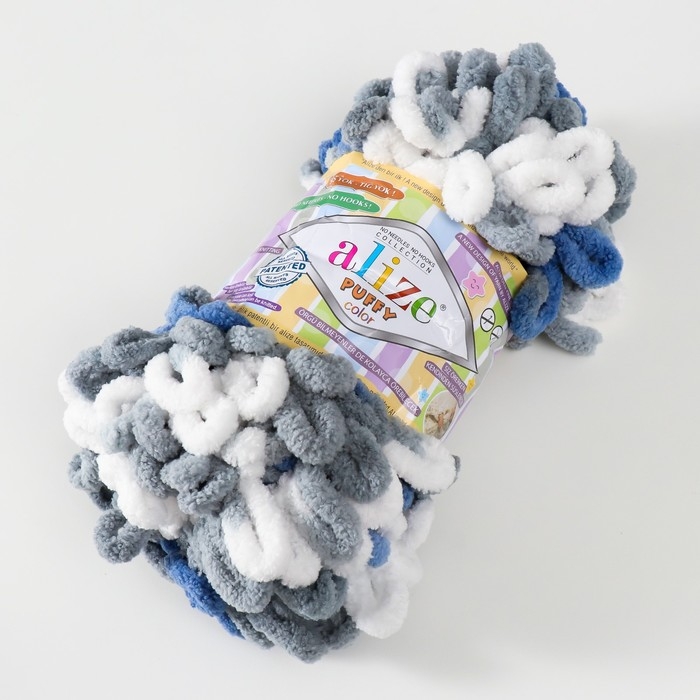 Пряжа Пряжа "Puffy color" 100 % микрополиэстер 9м/100г (6075)