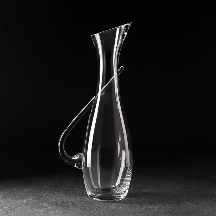 Декантер стеклянный с ручкой &laquo;Грюнер&raquo;, 1,3 л, 15,5&times;11&times;37 см