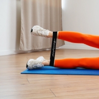 Фитнес-резинка ONLYTOP, 30,5х7,6х0,11 см, нагрузка 10 кг, цвет чёрный Фитнес-резинка ONLYTOP, 30,5х7,6х0,11 см, нагрузка 10 кг, цвет чёрный