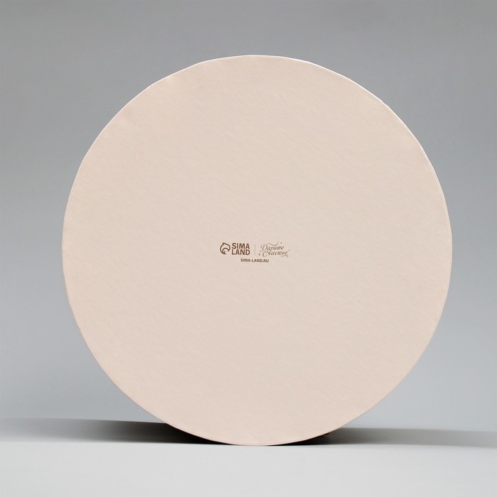 Набор шляпных коробок 3 в 1, упаковка подарочная, &laquo;Цветы&raquo;, 16 х 16 х 14‒20 х 20 х 17 см