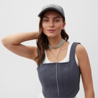 Кепка женская со стразами MIST Chic , серый, р. 56-58 Кепка женская со стразами MIST Chic , серый, р. 56-58