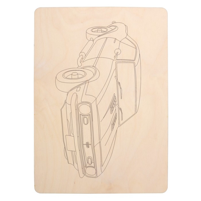 Набор досок для выжигания «Машинки» 5 шт. формат А4, 3 мм Набор досок для выжигания «Машинки» 5 шт. формат А4, 3 мм