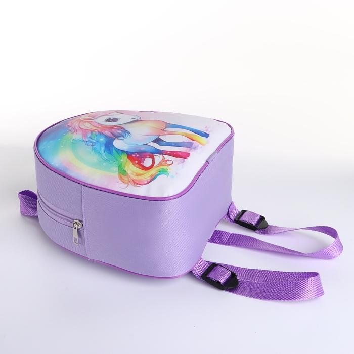 Рюкзак детский на молнии &laquo;Выбражулька&raquo;, цвет сиреневый