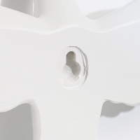 Декорация настенная панно "Птички" 6 штук 14 х 23.5 х 6 см, белый