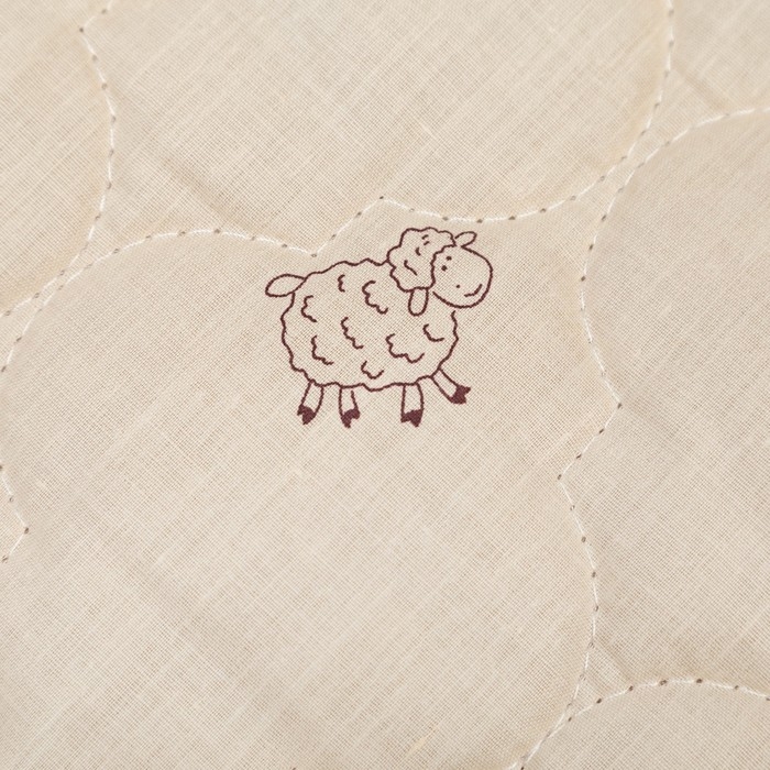 Наматрасник Адамас "Овечья шерсть", размер 160х200 см, поликоттон, пакет