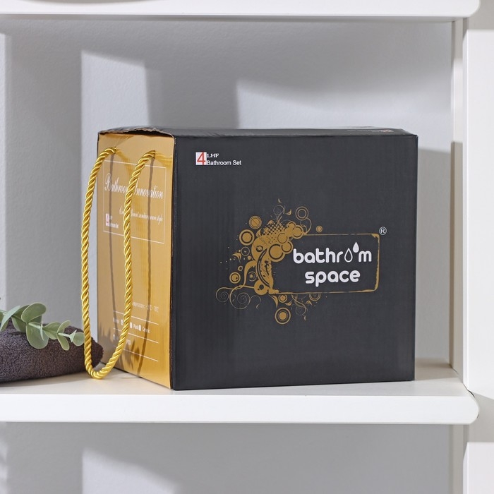 Набор аксессуаров для ванной комнаты &laquo;Мрамор&raquo;, 3 предмета (дозатор 550 мл, мыльница, стакан)