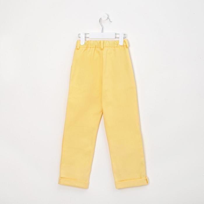 Джинсы для девочки MINAKU: Casual collection KIDS, цвет лимонный, рост 128 см Джинсы для девочки MINAKU: Casual collection KIDS, цвет лимонный, рост 128 см