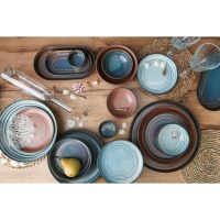 Блюдо фарфоровое овальное Magistro Garland, 24&times;13,7&times;2,7 см, цвет синий