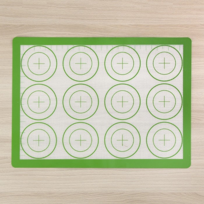 Силиконовый коврик для макаронс армированный «Макарон. Плюс», 42×29,5 см Силиконовый коврик для макаронс армированный «Макарон. Плюс», 42×29,5 см