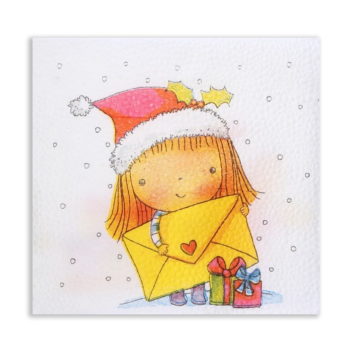 Новый год. Салфетки бумажные Гармония цвета &laquo;Новогодняя почта&raquo;, 24х24 см, 100 листов