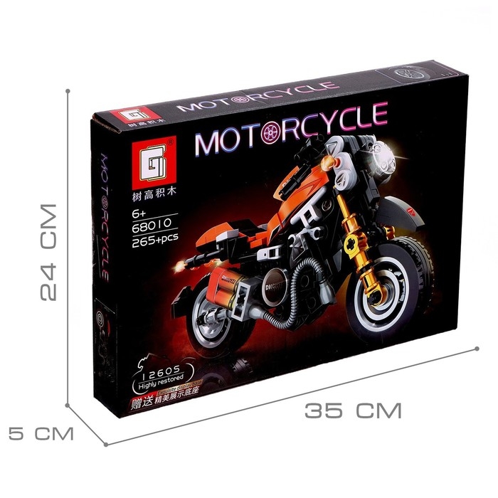 Конструктор Мототехно «Байк», 265 деталей Конструктор Мототехно «Байк», 265 деталей