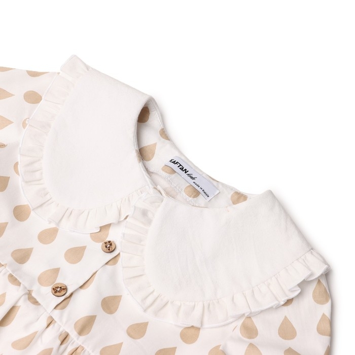 Платье детское с воротником KAFTAN Платье детское с воротником KAFTAN "Капелька" р.28 (86-92 см)