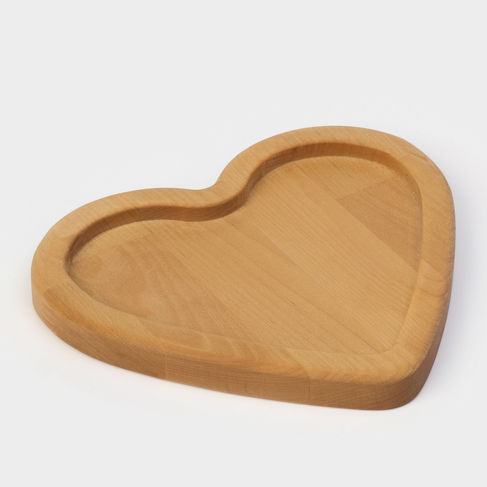 Подарочный набор деревянной посуды Adelica &laquo;Для тебя&raquo;, тарелка 20&times;17 см, подставка под горячее и телефон, берёза