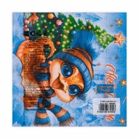 Новогодние салфетки бумажные Мой выбор &laquo;Символ года Змея&raquo; 3 слоя, 33х33 см, 20 шт