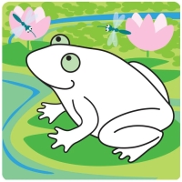 Рисуем пальчиками &laquo;На пруду&raquo;. Романова М.