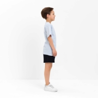 Футболка детская в полоску KAFTAN "Basic line", р.28 (86-92 см), голубой/белый Футболка детская в полоску KAFTAN "Basic line", р.28 (86-92 см), голубой/белый