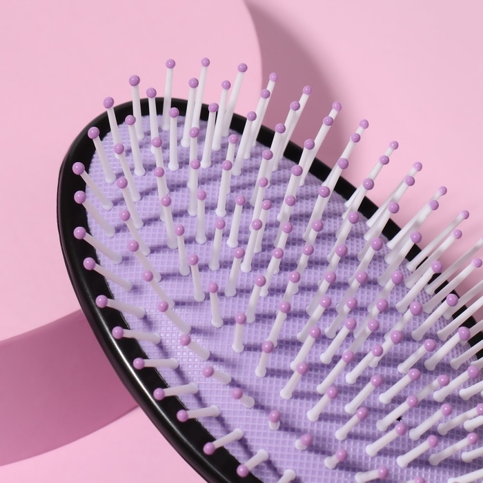 Расчёска массажная, 7 &times; 21,5 см, цвет МИКС