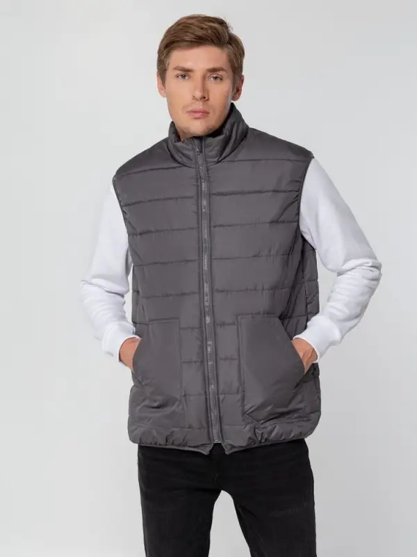 Жилет Leven, темно-серый (графит), размер XL