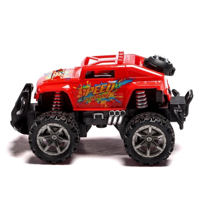 Джип радиоуправляемый «Кросс», работает от аккумулятора, цвет красный Джип радиоуправляемый «Кросс», работает от аккумулятора, цвет красный