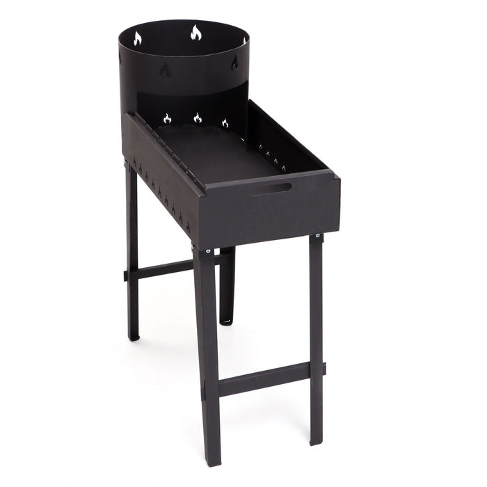 Мангал с очагом Мангал с очагом "Булава" на 8л-10л, d-34 см, толщина металла 2 мм, 35 х 81,5 х 90 см