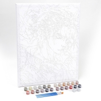 Картина по номерам на холсте с подрамником &laquo;Воин в огне&raquo;, 40 х 50 см