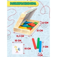 Игра развивающая деревянная &laquo;Палочки в стаканчиках&raquo;