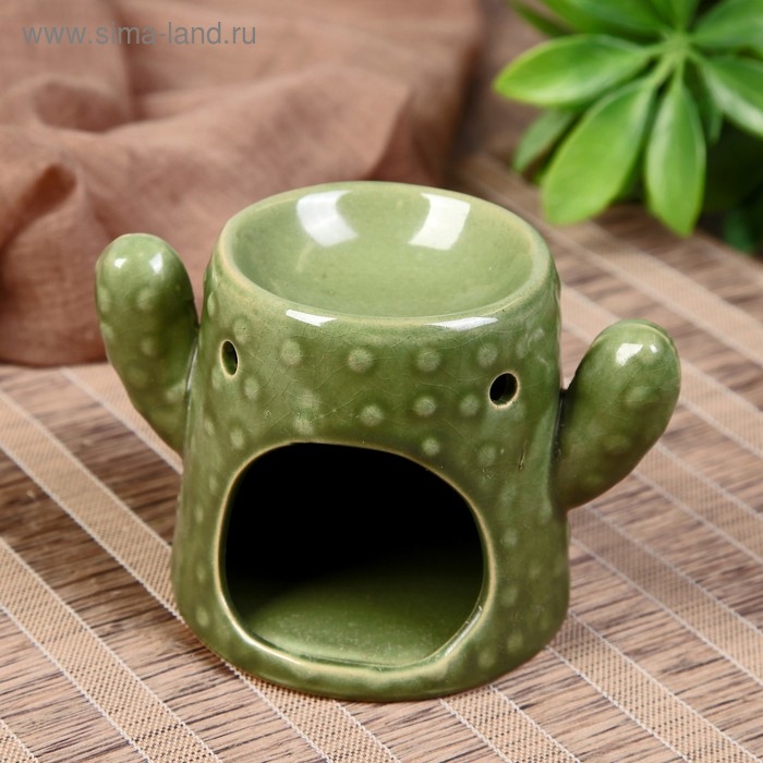 Аромалампа керамика "Кактус" МИКС 7,7х12х8,2 см