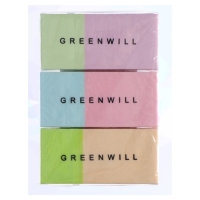 Набор Ластик прямоугольный, 3 штуки, МИКС Набор Ластик прямоугольный, 3 штуки, МИКС