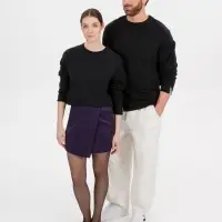 Лонгслив унисекс Siluetti Fuori, черный, размер S/M