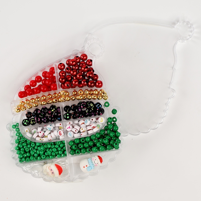 Набор для творчества &laquo;Новогоднее украшение из бусин&raquo;, виды МИКС