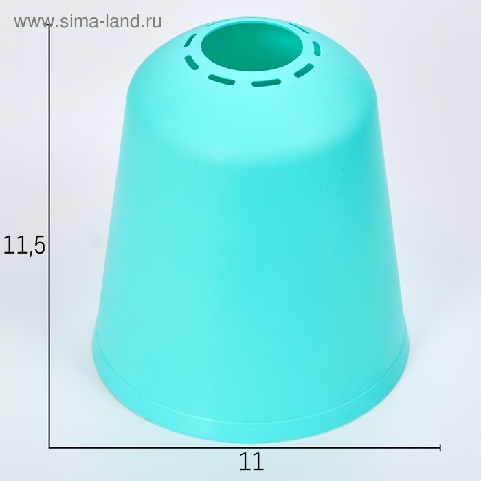 Плафон универсальный Плафон универсальный "Цилиндр" Е14/Е27 лазурный 11х11х12см