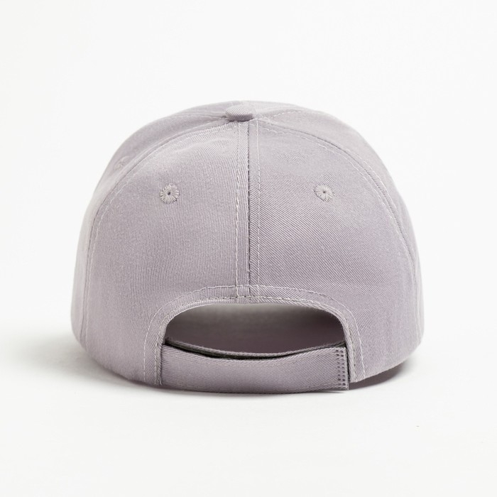 Кепка однотонная MINAKU, цвет светло-серый, размер 54-56