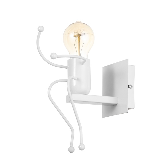 Бра "Человечек" E27 40Вт белый 11х20х17 см