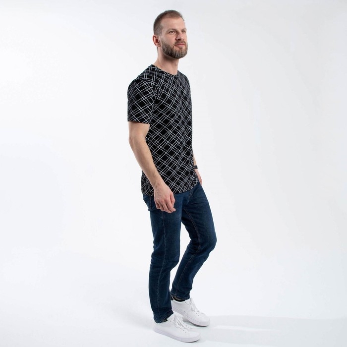 Футболка SL Футболка SL "Геометрия", 48, чёрный