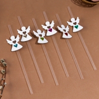 Трубочки для коктейля &laquo;Ангел&raquo;, набор 6 шт.