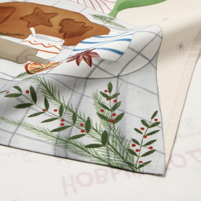 Новый год. Символ года. Змея. Полотенце Этель Новый год. Символ года. Змея. Полотенце Этель "Хозяюшка" 40х73 см, 100% хлопок, саржа 190 г/м2