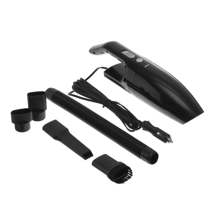 Пылесос автомобильный CARTAGE, 5 насадок, 100 Вт, 12 В, черный Пылесос автомобильный CARTAGE, 5 насадок, 100 Вт, 12 В, черный