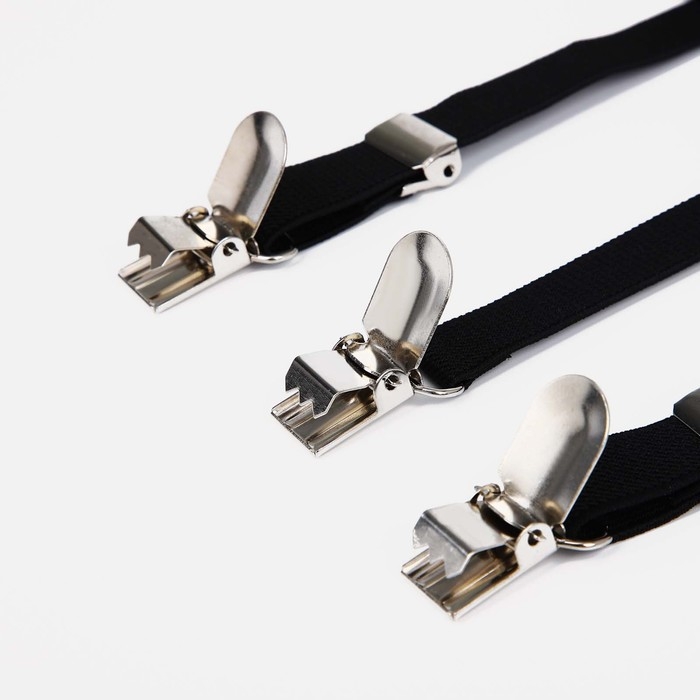 Подтяжки детские, ширина 1.5 см, цвет чёрный Подтяжки детские, ширина 1.5 см, цвет чёрный