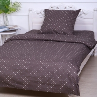 Постельное бельё 1,5сп Голливуд, цвет коричневый, 150х210см, 150х210см, 70х70 см, бязь, 120 г/м, хлопок 100% Постельное бельё 1,5сп Голливуд, цвет коричневый, 150х210см, 150х210см, 70х70 см, бязь, 120 г/м, хлопок 100%