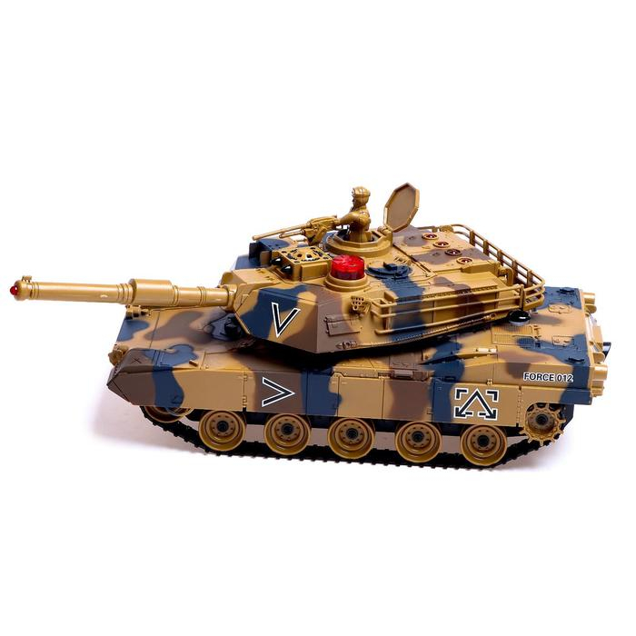 Танк радиоуправляемый &laquo;Армия&raquo;, с эффектом дыма, работает от аккумулятора