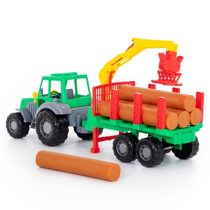 Трактор &laquo;Алтай&raquo; с полуприцепом-лесовозом