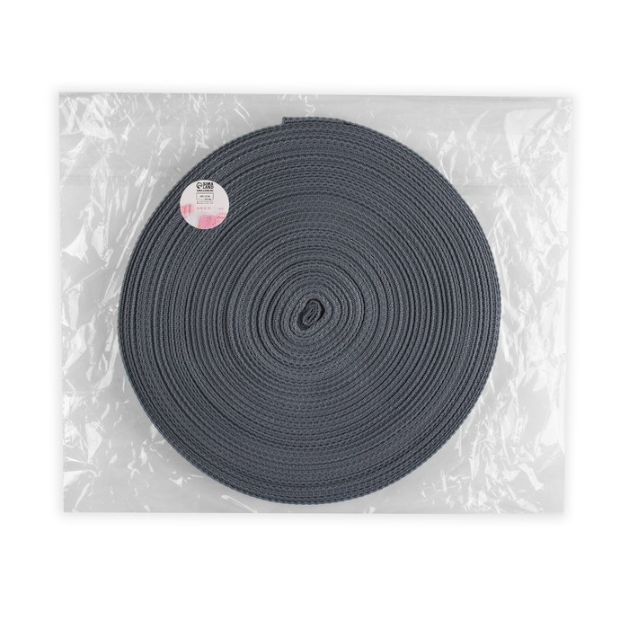 Стропа ременная, 20 мм, 50 ± 1 м, плотность 8,2 гр/м, цвет серый №19 Стропа ременная, 20 мм, 50 ± 1 м, плотность 8,2 гр/м, цвет серый №19