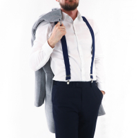 Подтяжки взрослые, ширина 3.5 см, цвет тёмно-синий Подтяжки взрослые, ширина 3.5 см, цвет тёмно-синий